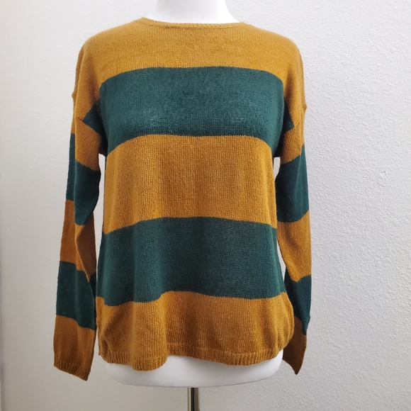 NWT Forever 21 Striped Crewneck Sweater SW11 - Picture 1 of 6